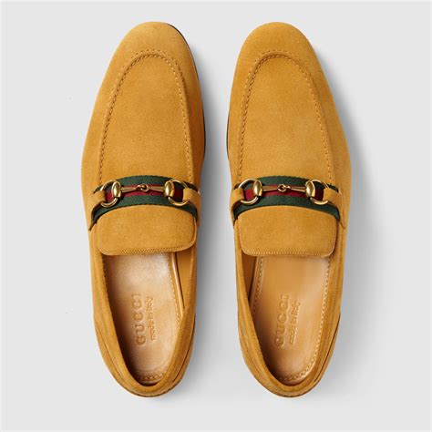 gucci men's suede horsebit loafer|gucci baby horsebit loafer.